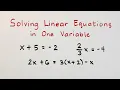 Solving Linear Equations in One Variable by Math Teacher Gon