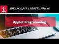 Applet Introduction Advanced Java Programming Hindi