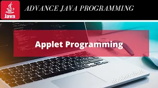 Applet Introduction Advanced Java Programming Hindi