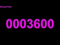 0 to 3600 1 hours 60minutes seconds countup timer