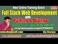 Full Stack Web Devlopment with Python Django On 6th July 8 00AM by Durga