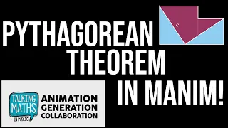 Manim Build Hinged Pythagorean Theorem Talking Maths in Public Animation Generation Collaboration