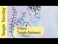 3 Easy Zentangle Patterns Step by Step for Beginners