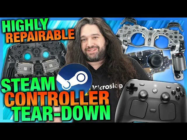 Video: Impressive Repairability: Valve Steam Controller Tear-Down & Disassembly
