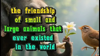 الفيل والطائر الصغير قصة صداقة حقيقية ومؤثرة بين الحيوانات  الفيل والطائر الصغير قصة صداقة حقيقية ومؤثرة بين الحيوانات