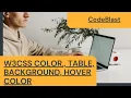 W3CSS Color Basics Text background and hover color Part2