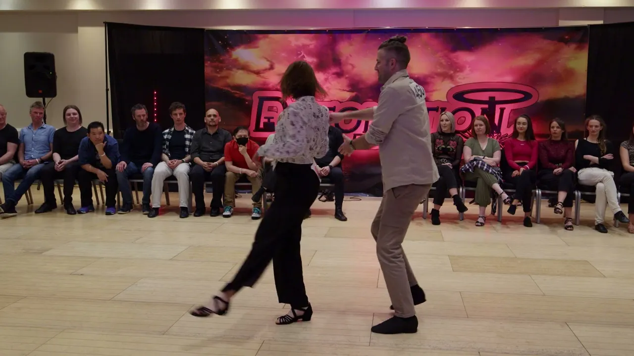 Jake Dyson & Audrey Bouchon - 2nd place Novice Jack&Jill Finals - Detonation Dance 2022