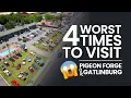 What is the worst time to visit Pigeon Forge and Gatlinburg