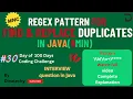 Regex Patter F R Consecutive Duplicate words in Java Explained DinaTechy