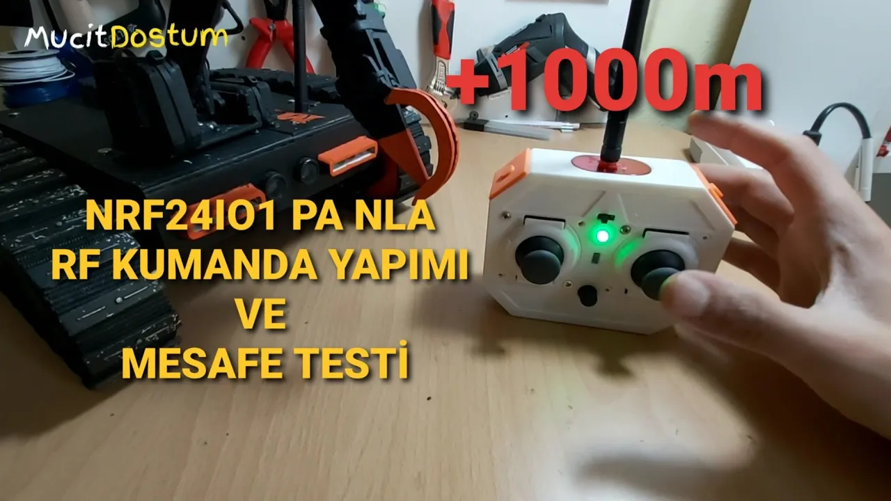 1 Km  Menzilli RF Uzaktan Kumanda Yapımı ve Mesafe Testi nrf24l01 pa lna
