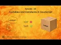 JavaScript Variables Explained in Telugu let var const with Real-Life Examples