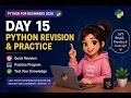 Python Revision Practice Python Tutorial for Beginners 2026 Day 15