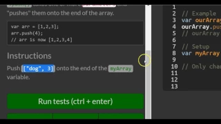 Manipulate Arrays With push freeCodeCamp Basic Javascript