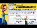 VB 6 0 Standard Toolbar Create in VB6 0