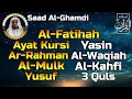 Download Lagu Ayat Kursi,Surah Yasin,Ar Rahman,Al Waqiah,Al Mulk,Al Kahfi,Yusuf,Ikhlas,Falaq,An Nas,Saad Al-Ghamdi