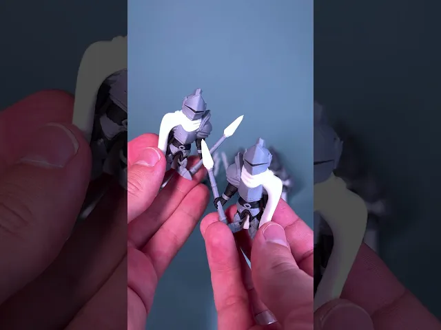 Knights (Guards) - Easy Multicolor FDM RPG Minis (No supports) video thumbnail