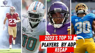 Revisiting 2023 Fantasy Football Top 10 Players By Consensus ADP