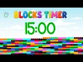 15 Minute Timer for Kids Classroom Blocks Visual Timer
