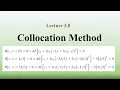 Collocation method to derive bar element equation Weighted Residual Method Finite Element Method