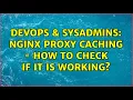 DevOps SysAdmins Nginx proxy caching - how to check if it is working
