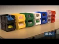 Uline Plastic Stackable Bins