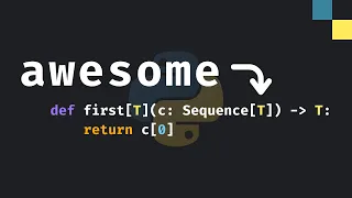 Generics are awesome in Python
