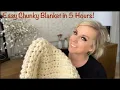 Easy Chunky Blanket - Single Crochet