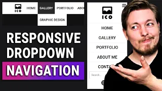 Easy Responsive Dropdown Navigation for Beginners with HTML CSS Responsive Web Design Tutorial