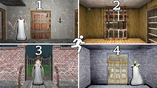 Granny 1 2 3 4 Escape With All Doors !! Secret Granny Mod - Gameplay Animation (fun mix 26)