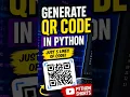 Can Python Generate a QR Code in 5 Lines