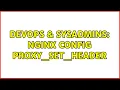 DevOps SysAdmins NGINX config proxy - set