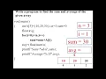 1D Array Examples including Linear Search