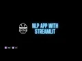 NLP app with Streamlit