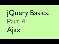 jQuery Basics Part 4 Ajax