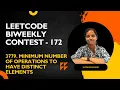 Leetcode 3779 Minimum Number of Operations to Have Distinct Elements Java Bi Weekly Contest172