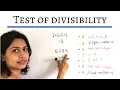 Download Lagu Test of divisibility | Check divisibility of any number by 2, 3, 4, 5, 6, 8, 9, 10