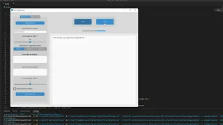 Python modern GUI desktop application project with Customtkinter