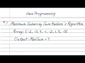 Maximum Subarray Sum Kadane s Algorithm Dev Domain