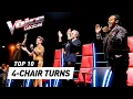 Download Lagu The BEST 4-CHAIR-TURN Blind Auditions of All Time