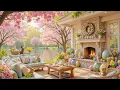 Happy Easter Day Cozy Easter Ambience with Calm Piano Music Fireplace Cozy Spring Ambience