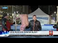 Brandon Roux takes Polar Plunge at Winter Blast