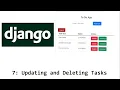 7 - Update and Delete Tasks Django Fullstack Todolist Website
