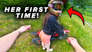 I Let My Girlfriend Ride a Dirt Bike for the First Time