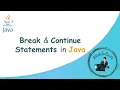 Break Continue Statements Java Tutorial