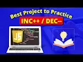 Increment and Decrement Project with HTML CSS JAVASCRIPT