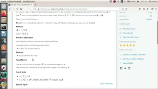 Reverse of an array in python Hacker rank DS solution-1 splitting of array