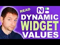 Read Programmatic Widget Values in NativeScript