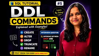 DDL Commands in SQL CREATE ALTER DROP TRUNCATE RENAME Interview Question Part 5