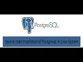 PostgreSQL Binary Installation