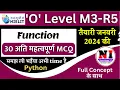 Python Programming M3-R5 1 o level python chapter 6 mcq questions python language mcqs
